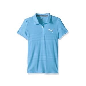 PUMA Girl's blue stripe Golf Polo - Size Small